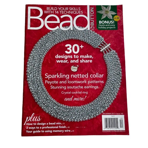 Bead & Button Magazine Jewelry Crafting Book u December 2017 Issue 142 - Picture 1 of 8